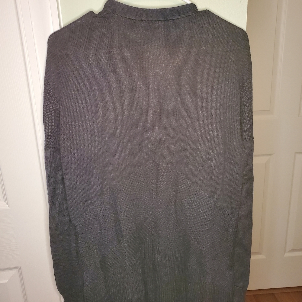 NWT Lululemon Sincerely Yours Wrap Sweater Heathered Deep Coal Size Large - Picture 9 of 12